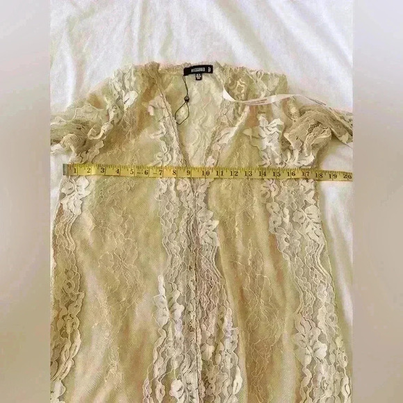 Misguided Premium Lace Maxi Kimono Size 6 - Picture 10 of 10